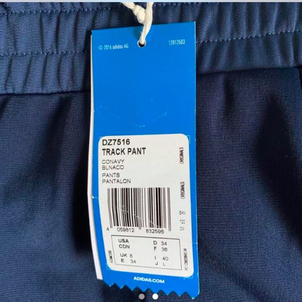 Adidas Danielle Cathari Navy Deconstructed Pants wide leg - Picture 3 of 5